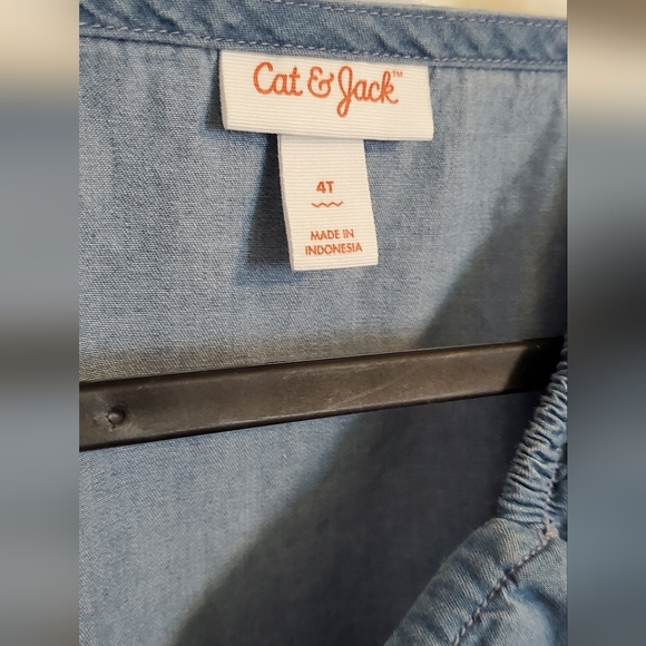 Cat & Jack Denim Girls Romper Size 4T - Picture 4 of 4